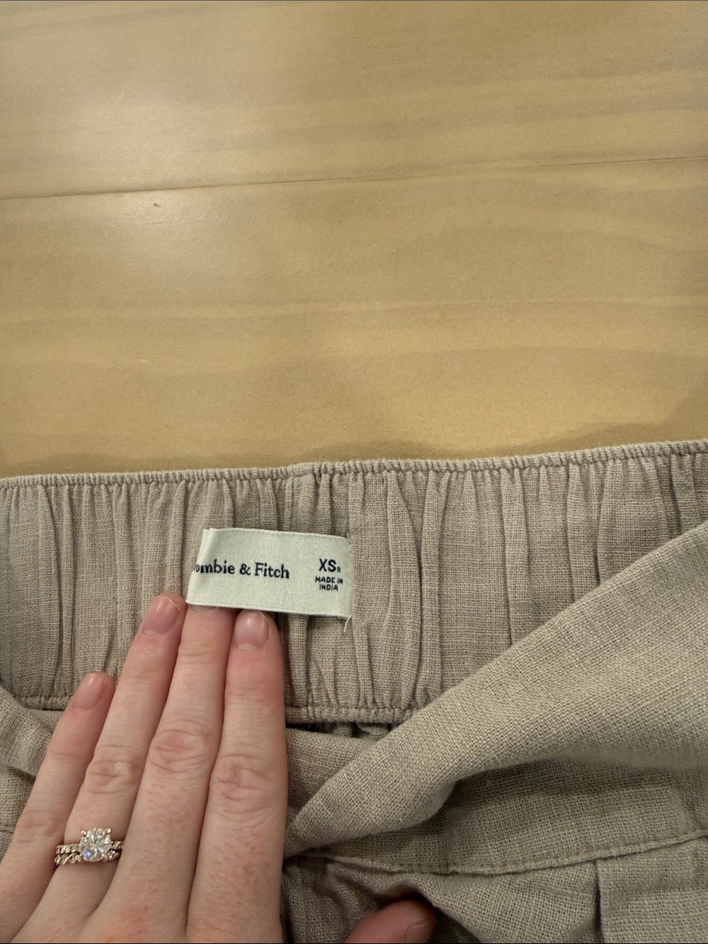 Abercrombie & Fitch Pull On Linen Pants Size XS - Picture 7 of 8
